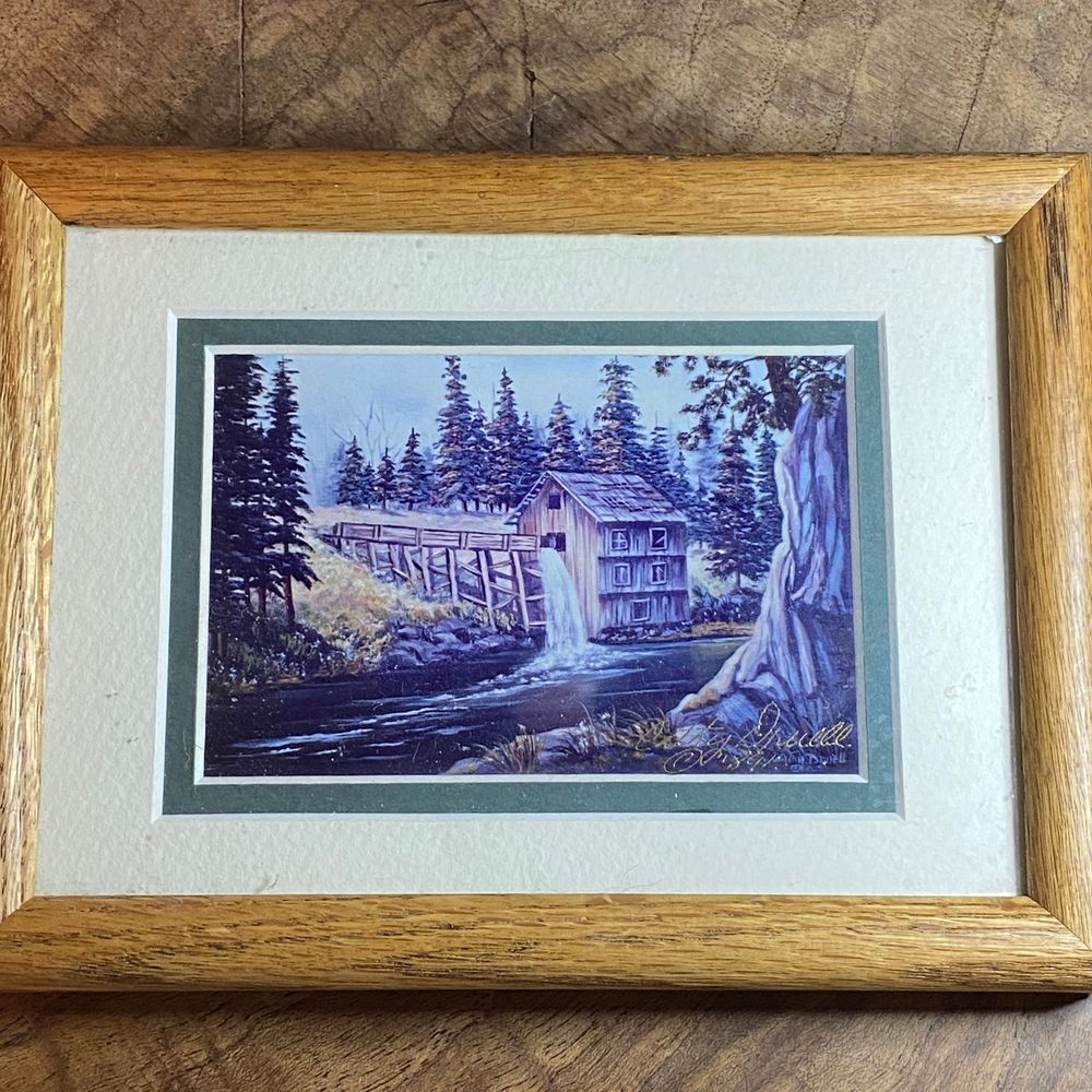 Ole's Grist Mill Cathy Druell Signed Print